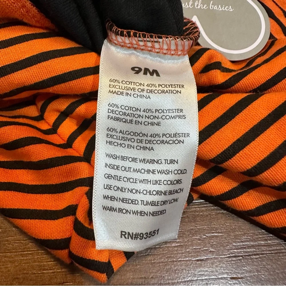 Baby Essentials Black and Orange Halloween Outfit “Scary‎ Handsome” 4-Piece Set
